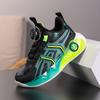 Boys' Sports Shoes Autumn Leather Running Shoes 2025 New Hollow Lightweight Soft Sole Shock-absorbing Student Sports Shoes