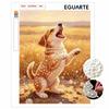 Beautiful Framed Pearl Painting Kit Cute Corgi Design DIY 3D Bead Art Canvas Creative Wall Decor Relaxing Handmade Gift for Adults Home Decor
