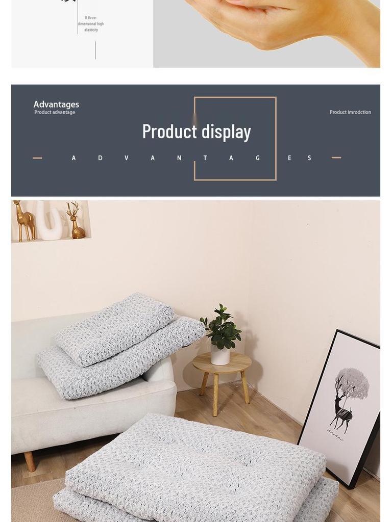 Rose Velvet Pet Bed for Dogs & Cats - Four Seasons Warmth, Small/Medium/Large, Ideal for Teddy/Golden Retriever