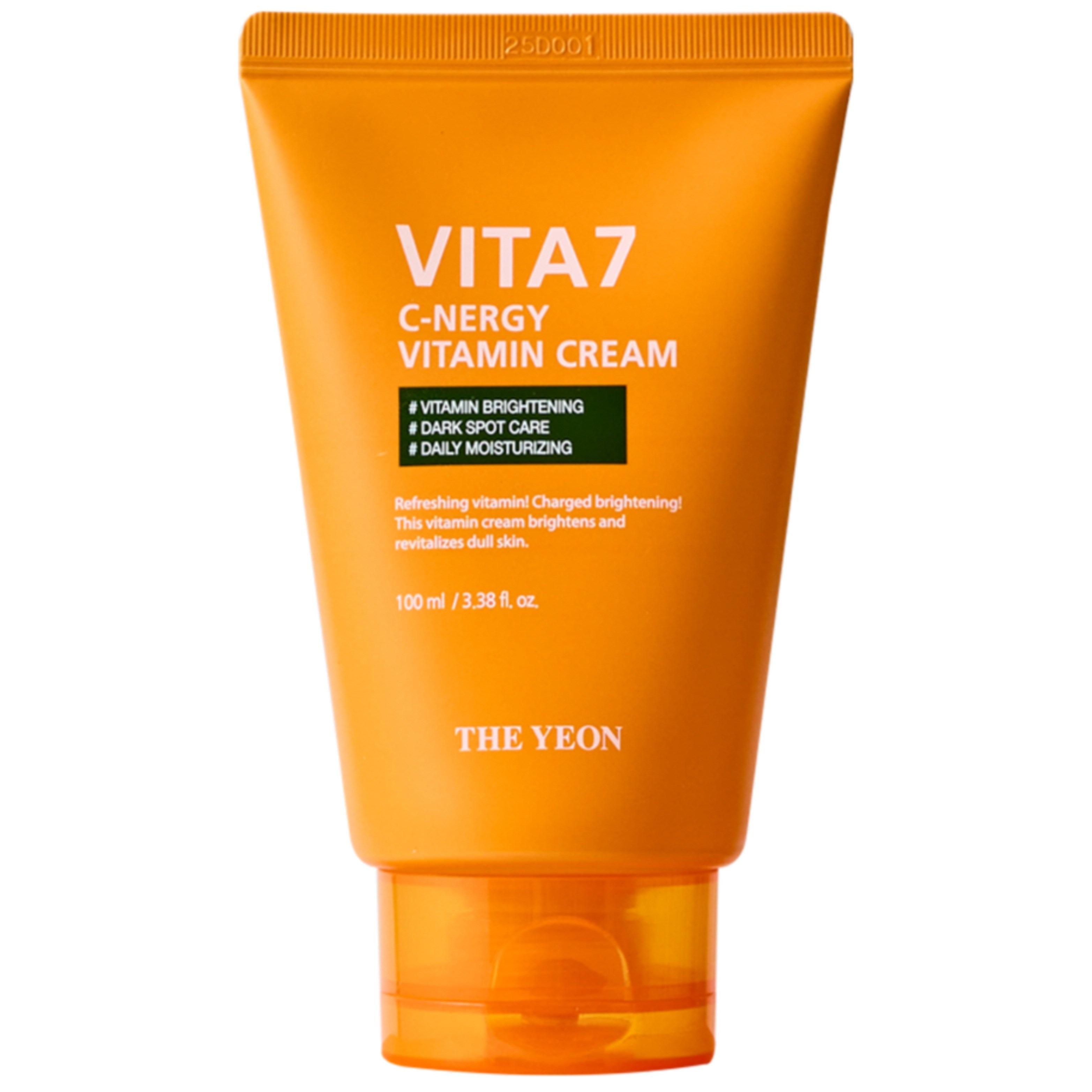 The YEON Vita 7 Energy Recharging Cream - 7-Vitamin Complex & Hallabong Extract for Blemish Care & Soothing Hydration, 100ml
