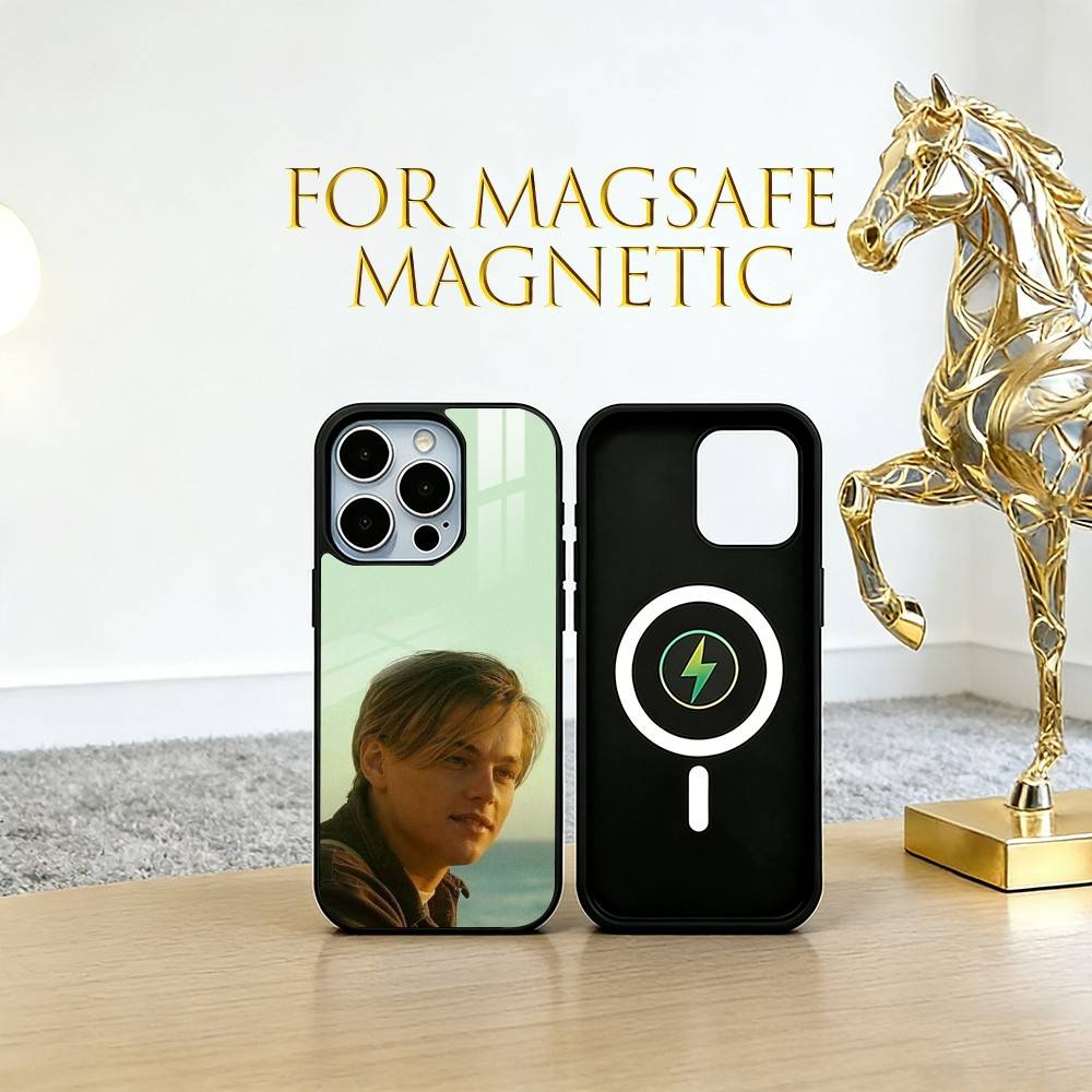 Leonardo DiCaprio Phone Case For iPhone17,16,15,14,13,12,11 Plus,Pro Magnetic with Magsafe Wireless Charging