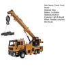 Children Engineering Truck Toy with Light & Sound Effect Flexible Long Arm Retractable Sling Simulation Lifting Crane Truck Model