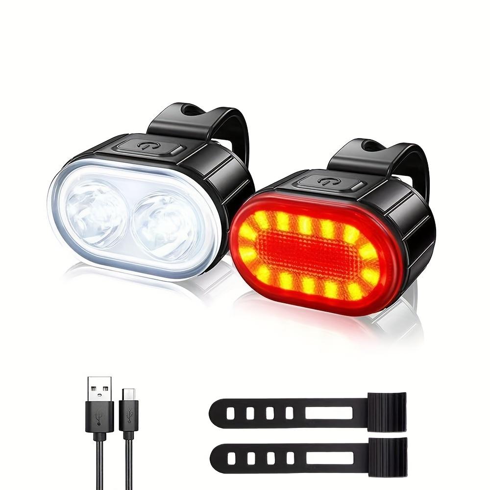 Bike Light T6 LED Bicycle Front Lamp Rechargeable Bicycle Headlight Tail Red Light MTB Road Bike Headlamp Cycling Accessories