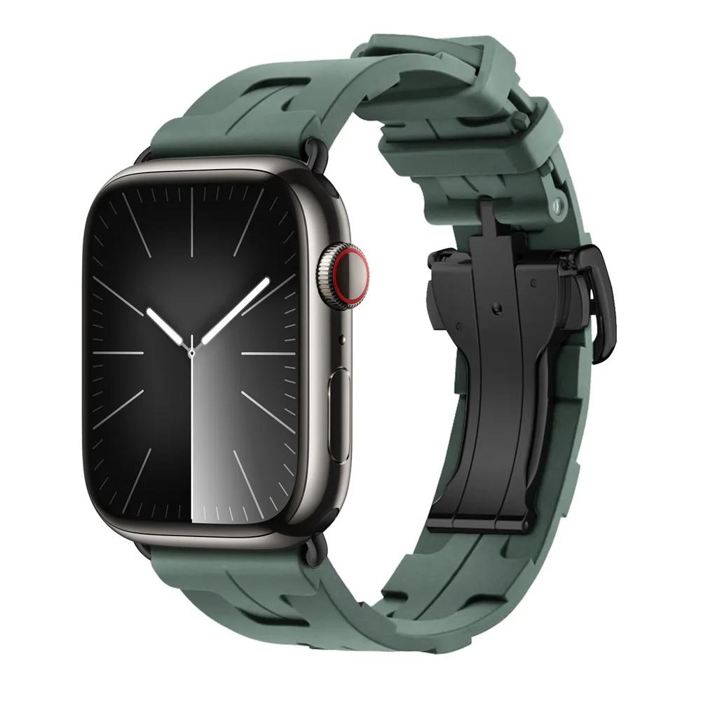 

З логотипом Kilim Одинарний силіконовий ремінець для Apple Watch 46 мм 42 мм Ремінець для iWatch 11 10 9 8 Ultra3 49 мм 45 мм 38 мм Ремінець для годинника 38mm 40mm 41mm&With Logo