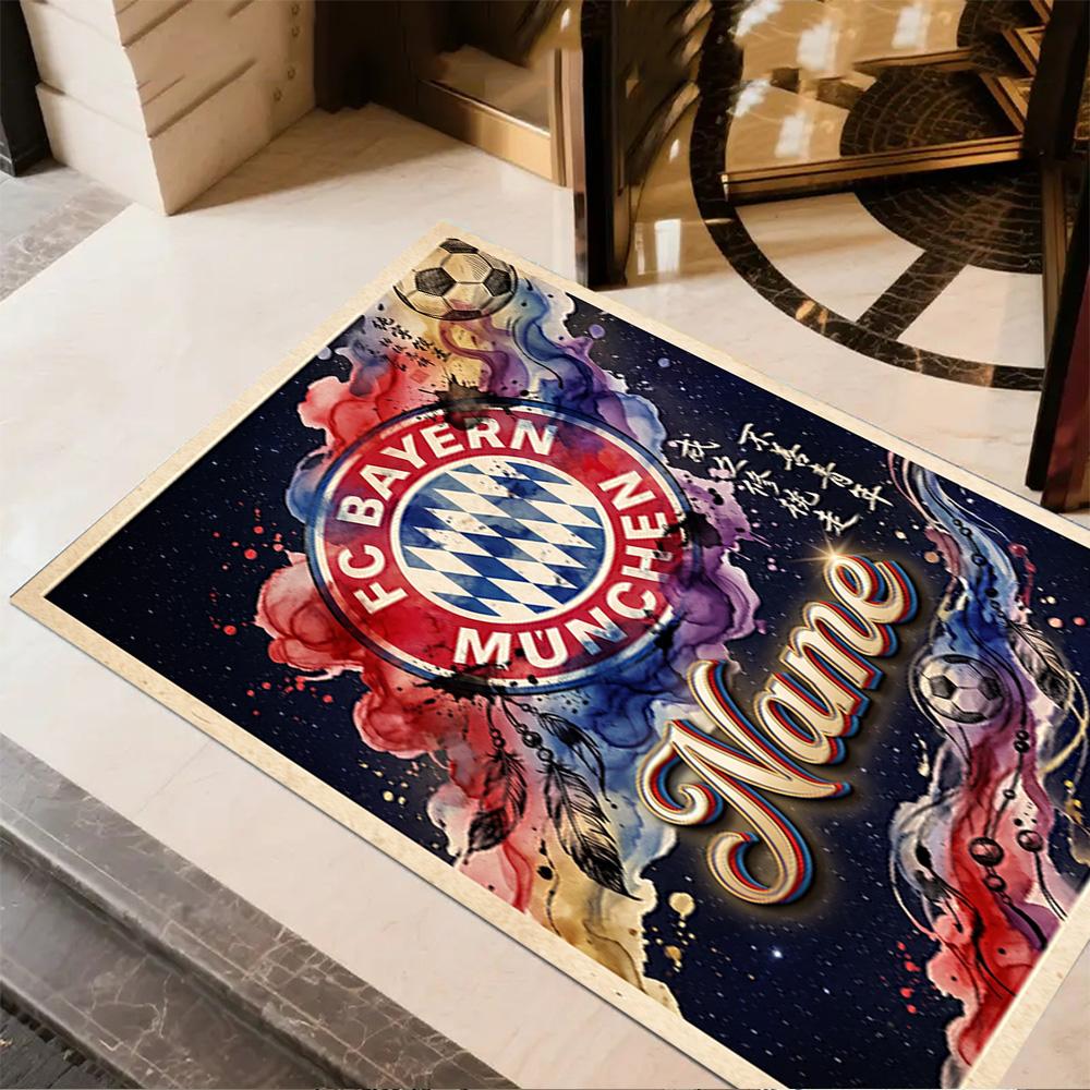 Bayern Munich Soccer Art Area Rug Suitable for Outdoor Living Rooms Balcony Study room Antislip Carpet Anime Office Decor
