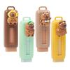 4pcs Capybara Erasers Set Cartoon Design 4B Eraser Retractable for Drawing Exams Kids Students Back To School Stationery A3013