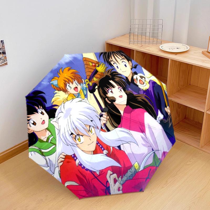 Inuyasha Automatic Umbrella - Suitable Travel Outdoor Portable Umbrella Birthday Gift Daily Essentials