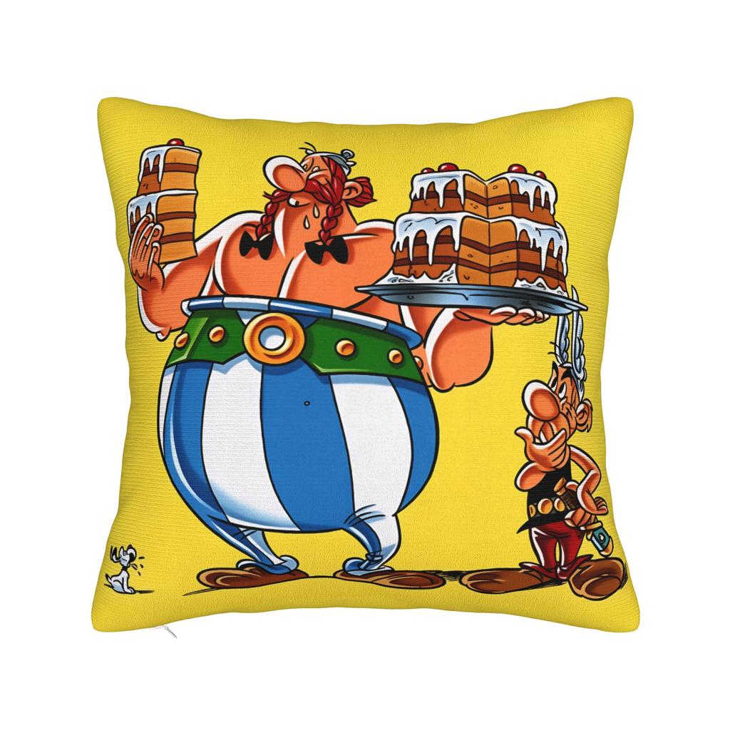 Pillow Cover A-Asterix E-Et Obelix Manga Fashion Pillow Case For Living Room Sofa Pillowcases