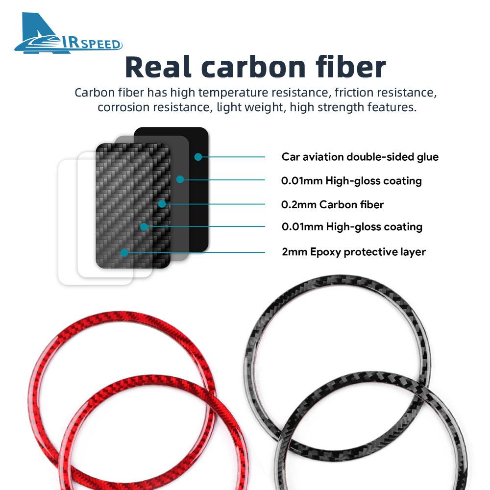 Real Soft Carbon Fiber Sticker For Seat Leon 2005 2006 2007 2008 2009 2010 2011 2012 Car Side of Center Console Outlet Trim