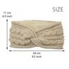 Winter Cross Knit Headband Thick Crochet Turban Knitted Ear Warmer with Plush Lining Ear Muffs Cold Weather Stocking Stuffers