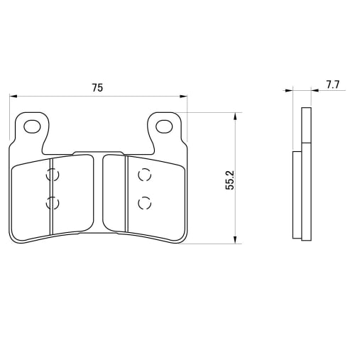 Daytona Motorcycle Brake Pad Red Pad (Semi Metal Pad) CB1300SF ABS(14-21) CB1300SB ABS(14-21) CB400SF ABS(14-21) CB400SB ABS(14-21) etc. For Front 798
