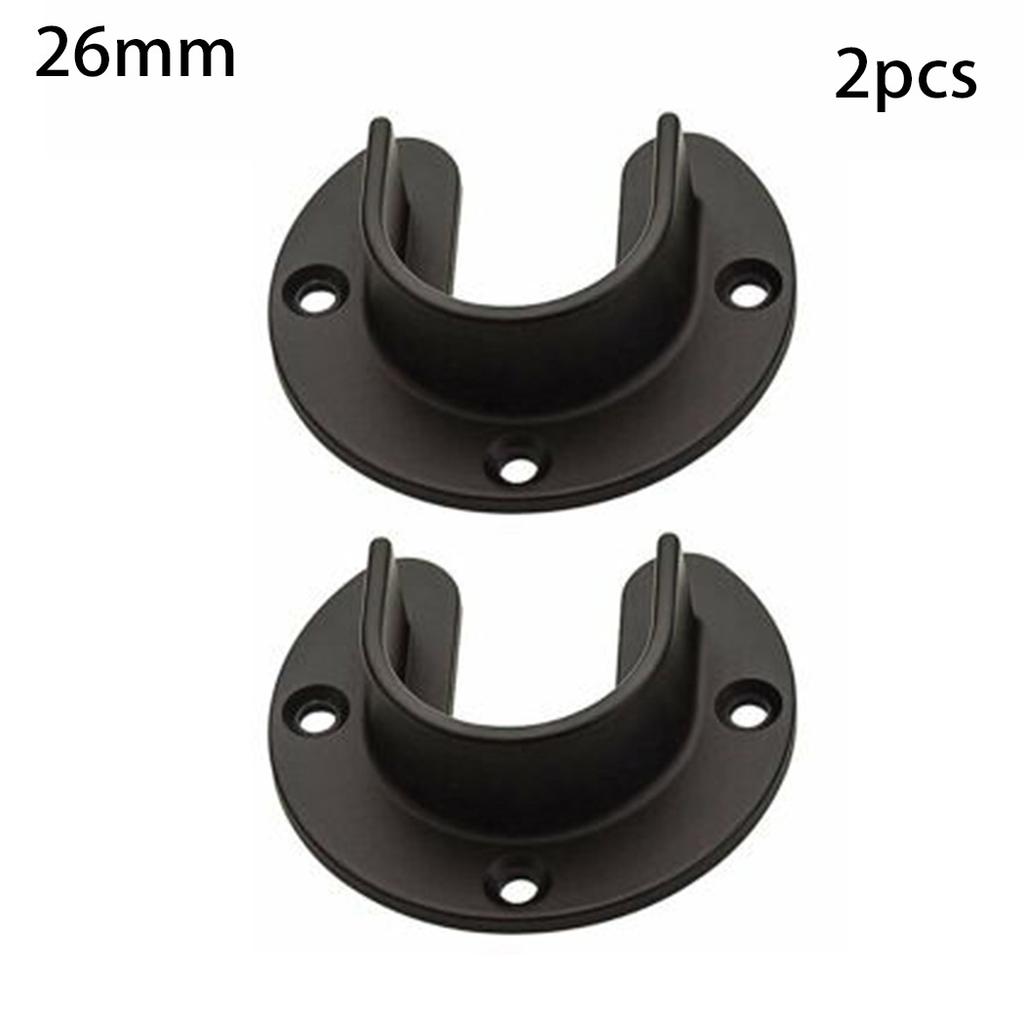 Lever Closet Bracket Hanger Set Stainless Steel Pole