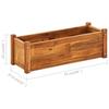 VidaXL Lit surélevé de jardin Bois d'acacia 76x27,6x25 cm
