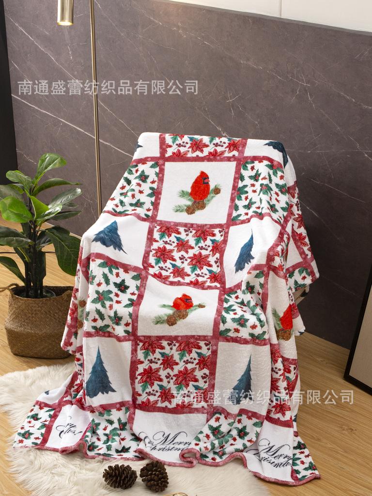 3D Digital Printing Flannel Blanket Sofa Blanket Blanket Single Layer Thickening
