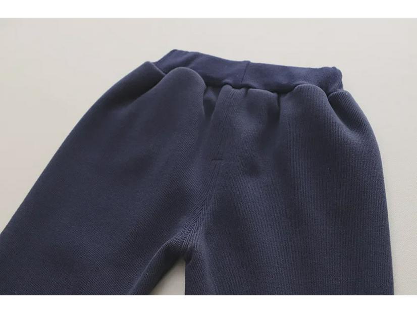 Set elegant de iarnă pentru băieți, din două piese, hanorac plus catifea și pantaloni de trening