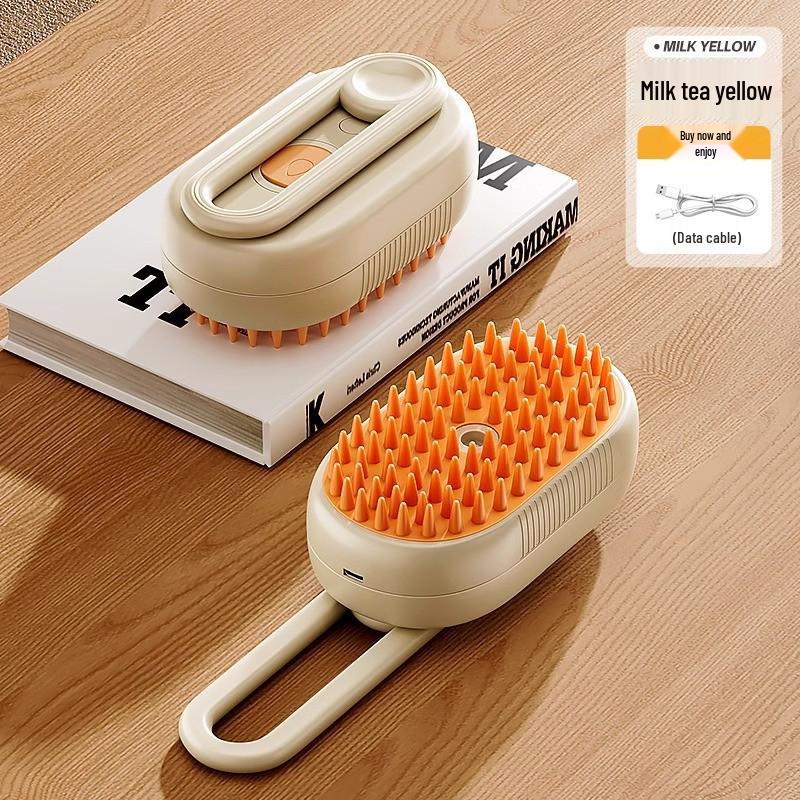 

Pet Spray Massage Comb: Steam & Comb Cat Hair to Remove Loose Hair Without Bathing 1
