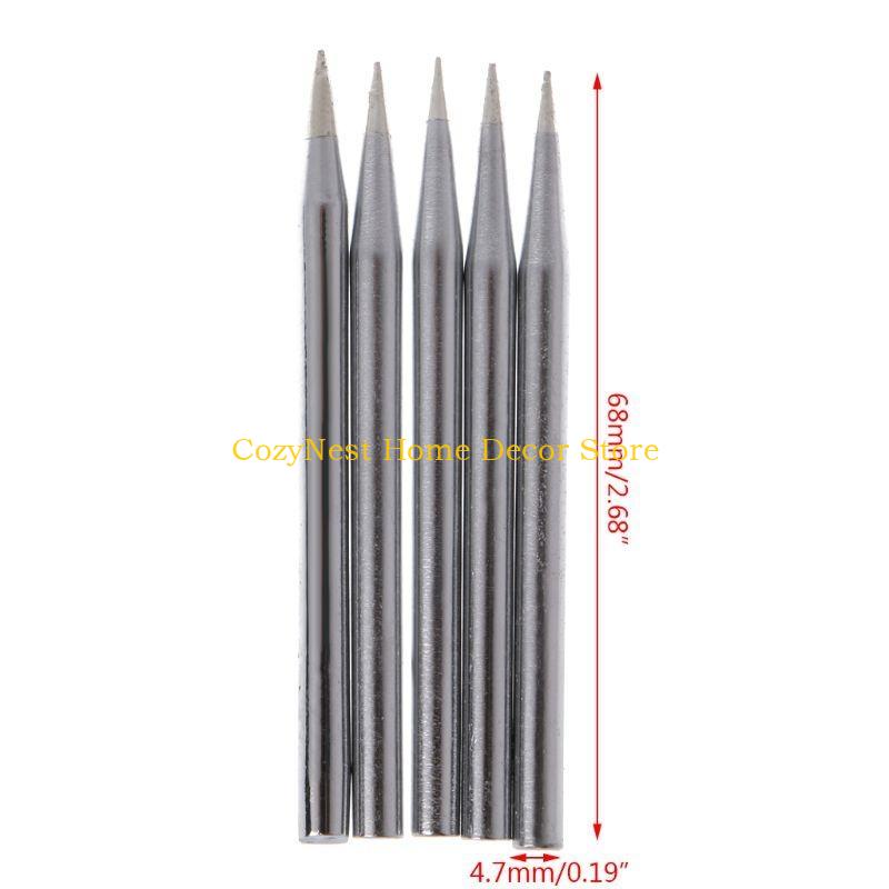 92MF 5 Pcs 40W Replacement Soldering Iron Tip Lead-Free Solder Tip