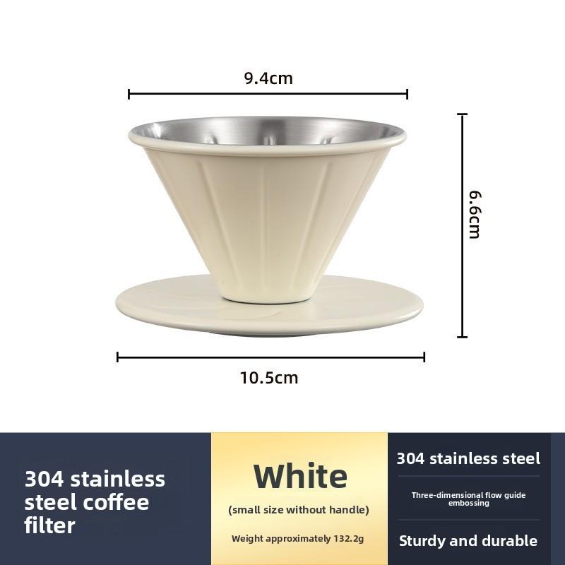 V60 Coffee Filter Stainless Steel 304 Coffee Set Equipment - Filter Cup Funnel Drip