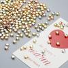 6mm 100~400pcs Star Shape CCB Beaded Gold Silver Plated Loose Beads For Jewelry Making DIY Necklace Bracelets Accessories