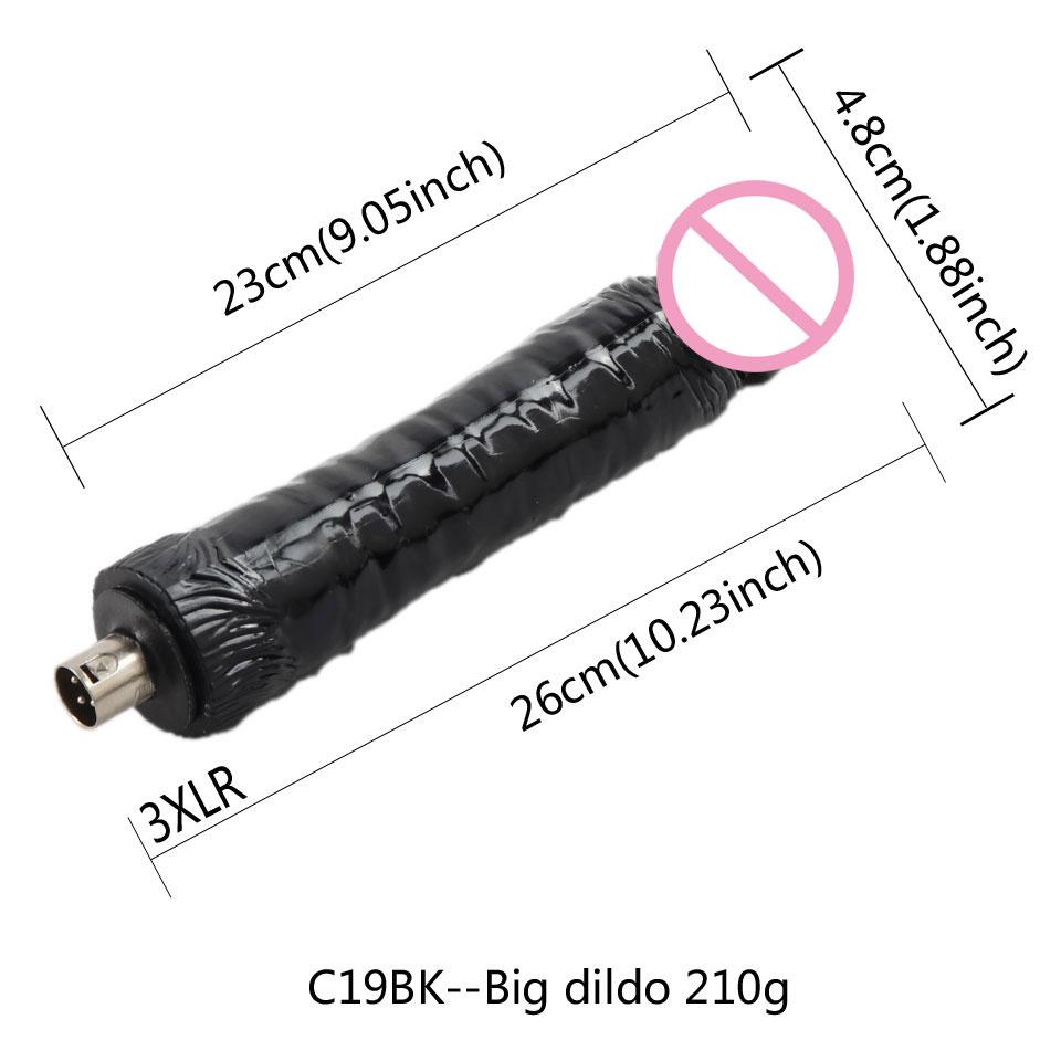 FREDORCH Sex Machine Attachment 3XLR 3PRONG Attachment Dildo For Women and Men Sex Masturbation Love Machine Dildo Sex Toys
