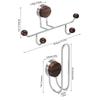 Wall-mounted Headband Storage Rack Suction Cup Corner Hanger Practical Clothes Coat Hooks  Scarf