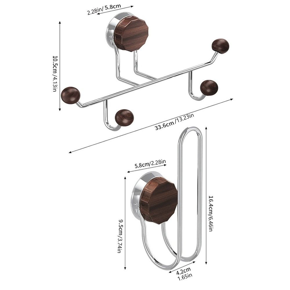 Wall-mounted Headband Storage Rack Suction Cup Corner Hanger Door Rear Hooks Key Ring