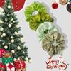 Korean Style Green Satin Scrunchie: Chic & Versatile