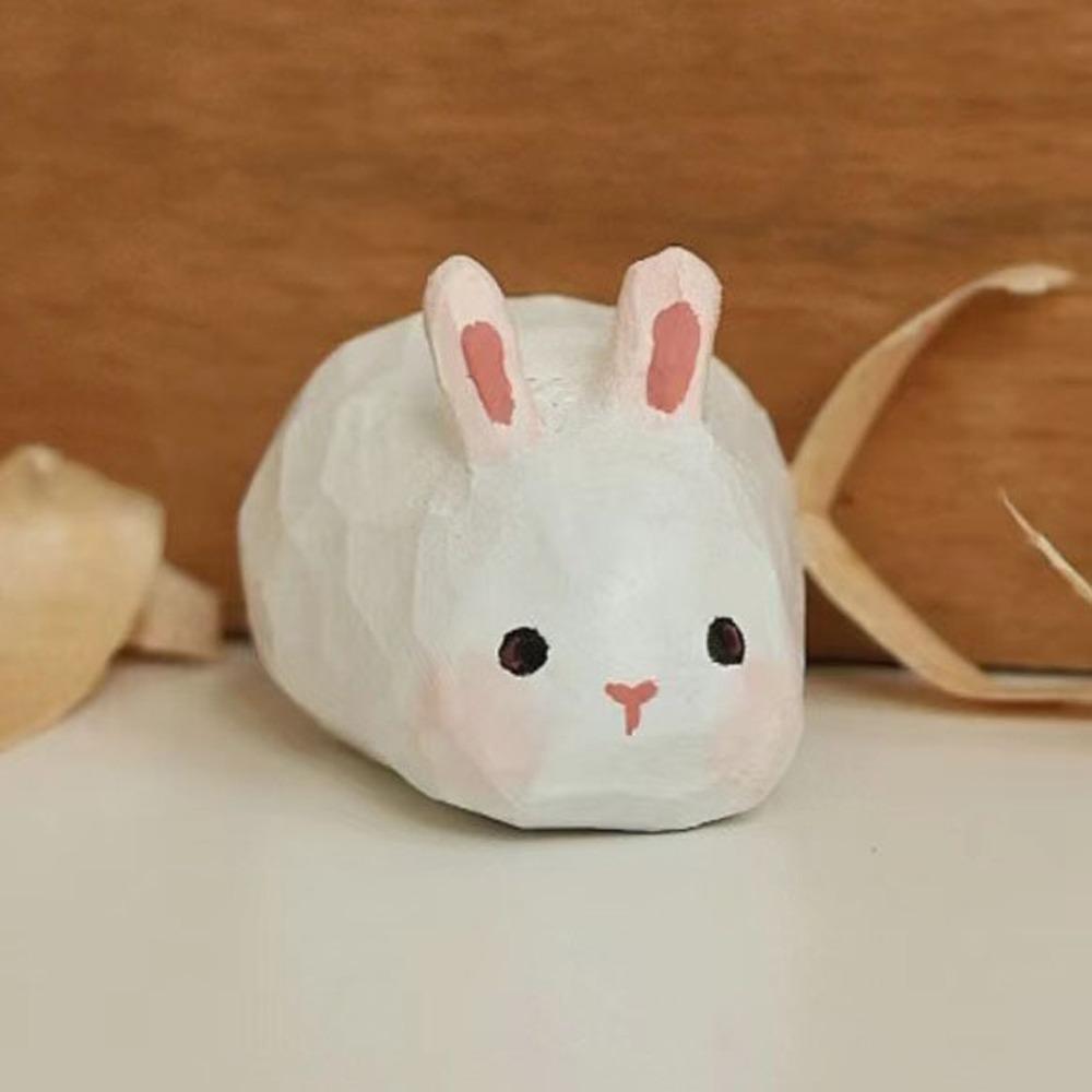 Dog Animals Ornament Sheep Small Rabbit Model Home Decoration Carving Cat Ornament  Children Toys