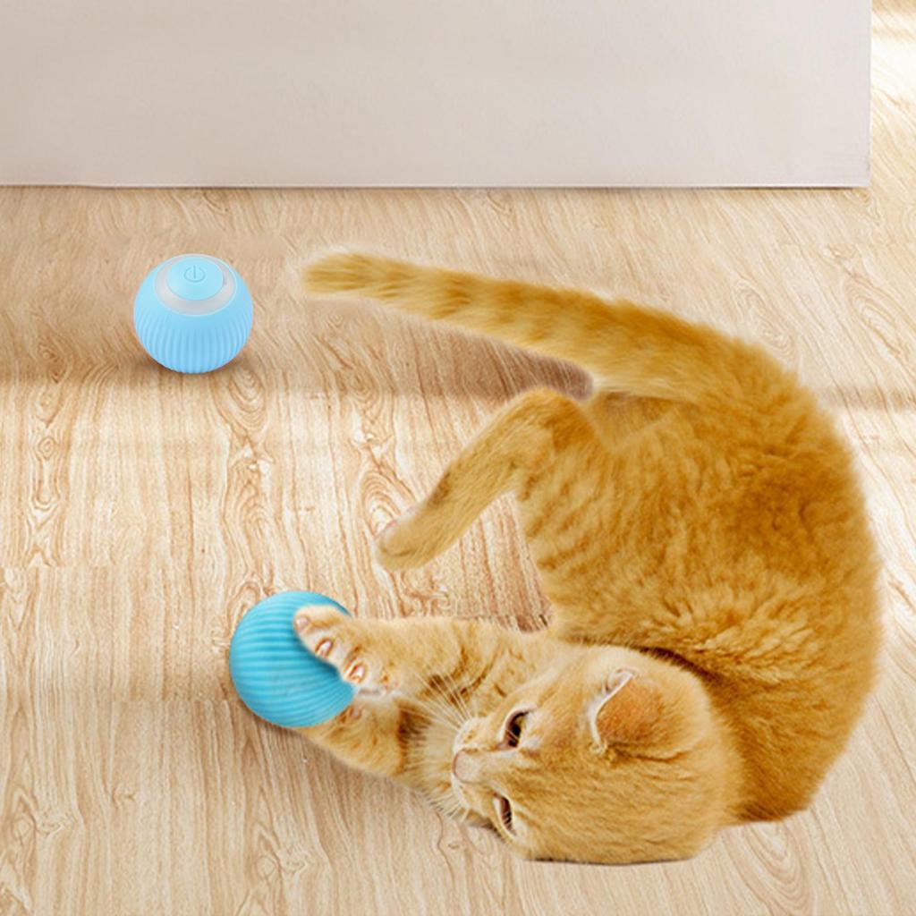 Haustier Jagd Stimulation Spielzeug Katze Interaktives Ballspielzeug Automatischer Interaktiver Haustier Elektrischer Rollender Teaser Katzenspielzeug Bälle