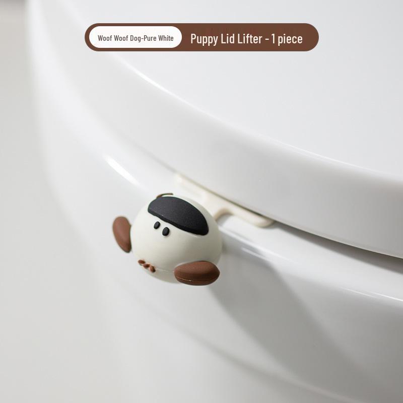 Cartoon Toilet Seat Lifter: Creative Anti-Stain Handle for Easy Bathroom Lid Opening