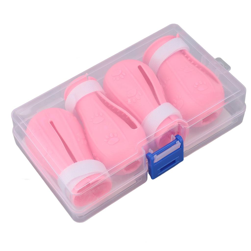 4pcs Silicone Cat Foot Covers Anti Slip Cat Boots Multifunctional Cat Shower Foot Cover Soft Cat Paws Protector Shoes