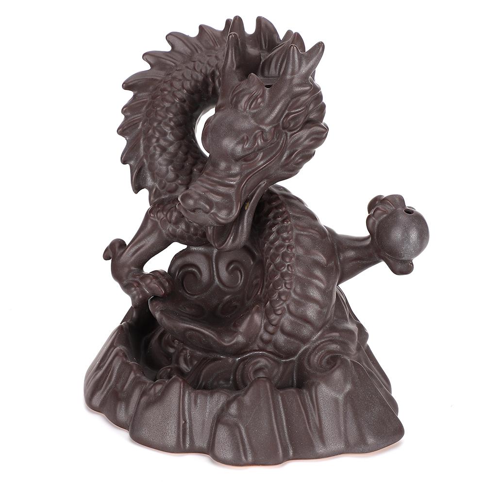 

Керамическая подставка для благовоний с обратным потоком в виде дракона, держатели для благовоний, домашний декор (Дракон)