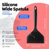 Silikon Spatula Krep Küreği Omlet Spatulası Yumurta Balık Krep için Yapışmaz Geniş Yumuşak Pizza Küreği Mutfak Kazıyıcı