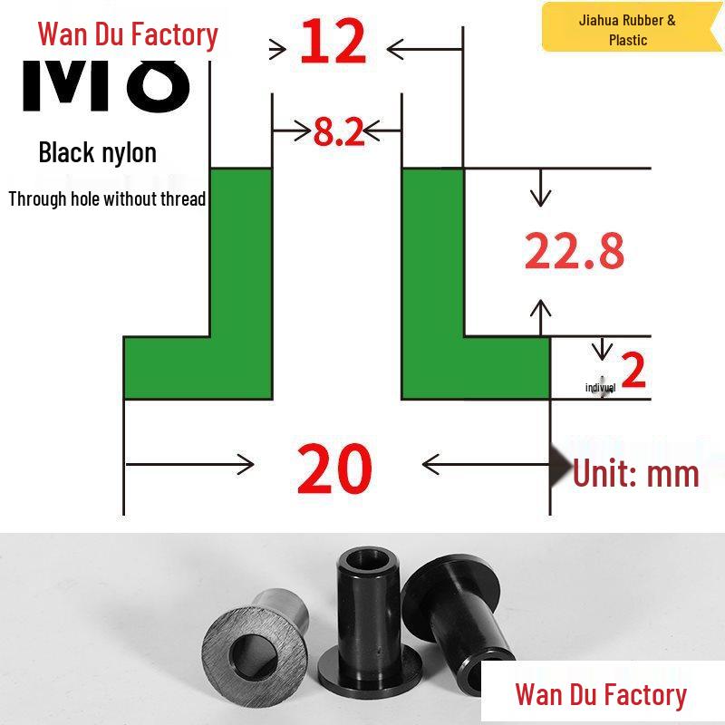 T-Shaped Nylon Insulating Bushing Spacer for M3-M35 Threads