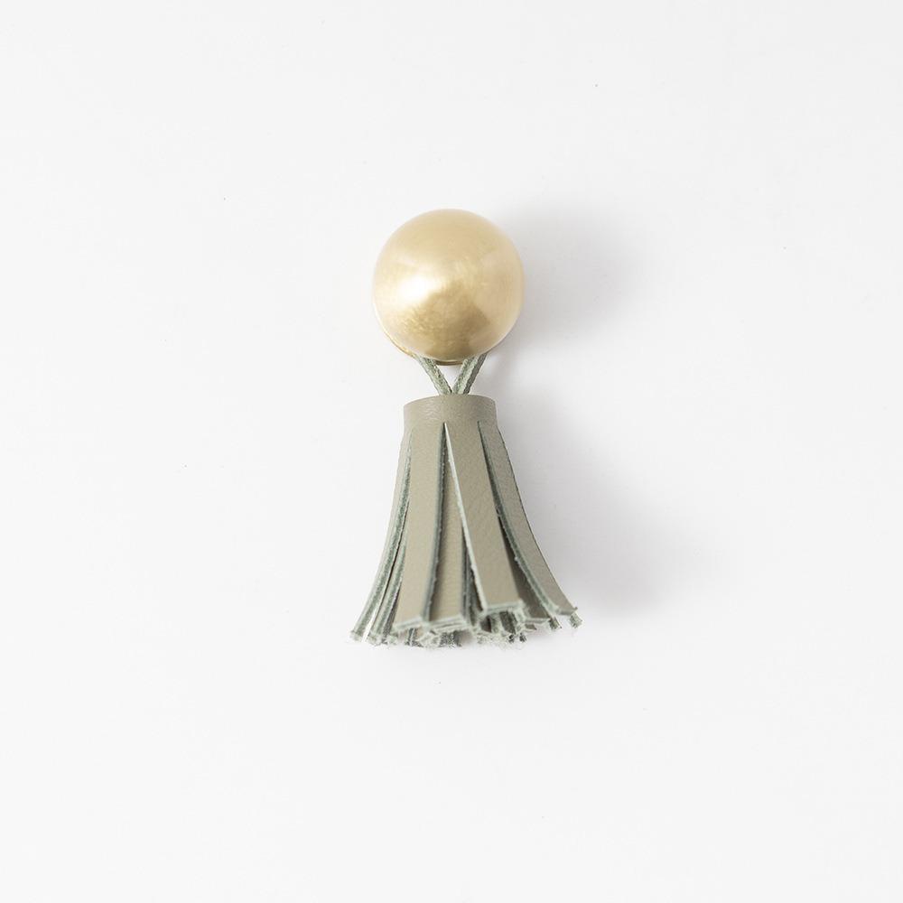 

Leather Tassels Kids Room Knob Retro Style Brass Drawer Pull Multifunctional Minimalist Tassel Drawer Handles