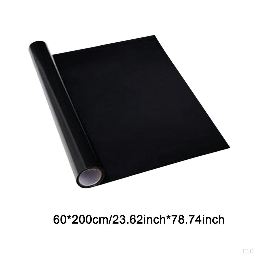 Aquarium Background Film for Window Covering PVC Black Privacy Cling Living Area