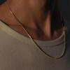 St. Delan Snake Bone Necklace: Korean-Style Trendy, Simple, and Bold Design for Men.
