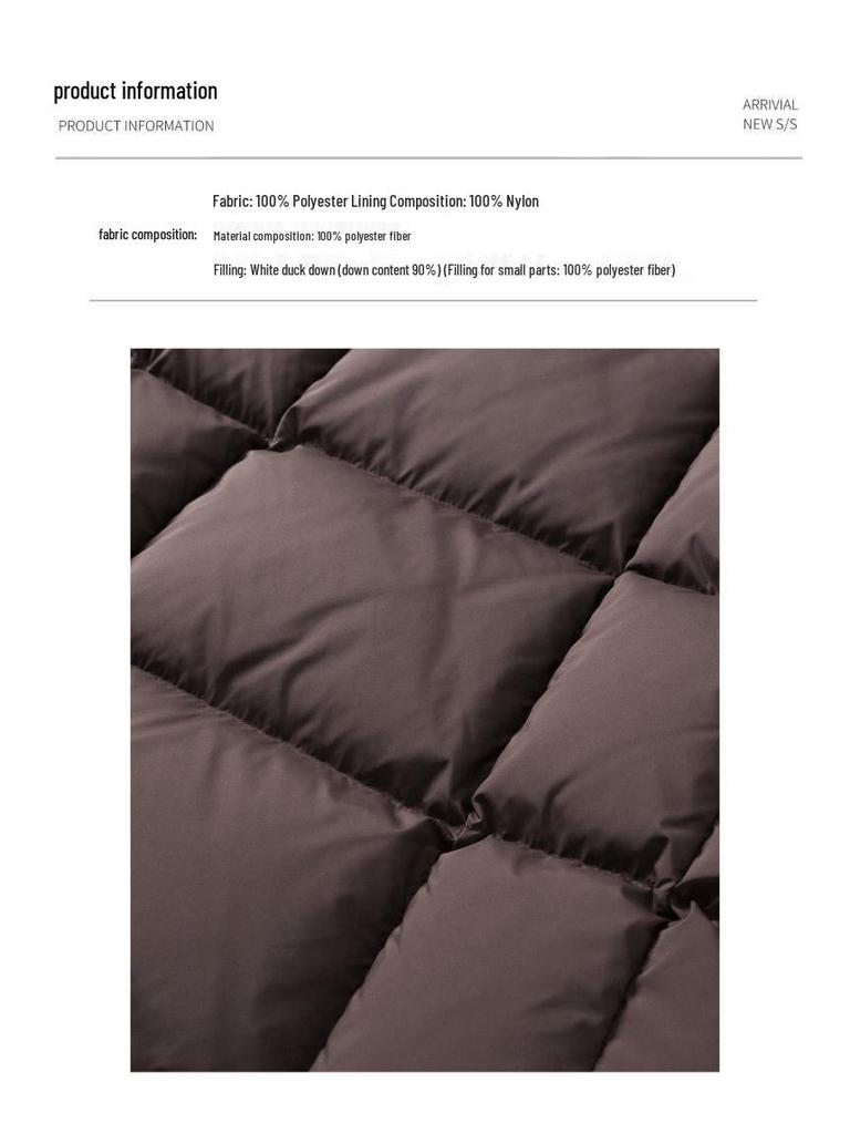 Men's 2025 Trendy Stand Collar Short Down Jacket - Casual Thick Warm White Duck Outerwear