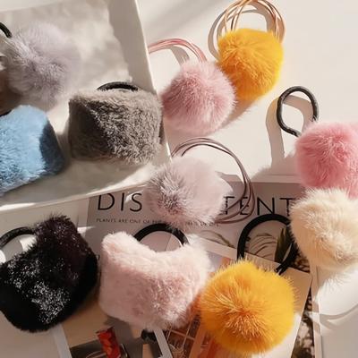 Women's Daily Drop One Foam Fur Hair Band Hair Tie