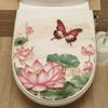 Lotus Schmetterling Badezimmer Wasserdichter Toilettenaufkleber Selbstklebender Aufkleber Dekoration