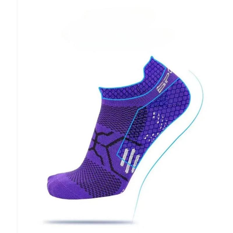 2 Pairs Ankle Women Running and Fitness Socks Moisture-Wicking and Breathable Crew Socks for Outdoor Sports