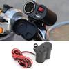Motocyklová nabíječka 12-24V s USB portem a vodotěsným krytem - Adaptér nabíječky do auta pro telefon, GPS