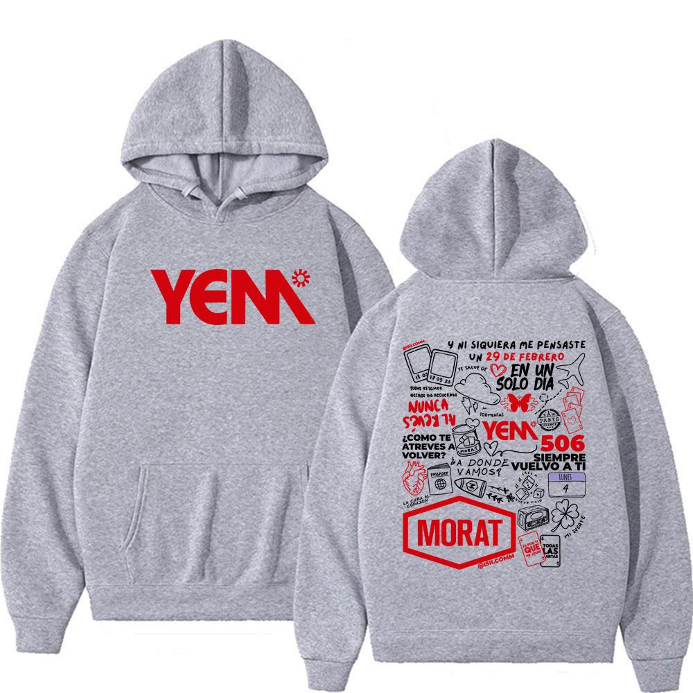 Band Morat Yem Album Graphic Sweatshirts Men Women Harajuku High Street Hip Hop Classic Pullovers Oversized  Hoodie Tops