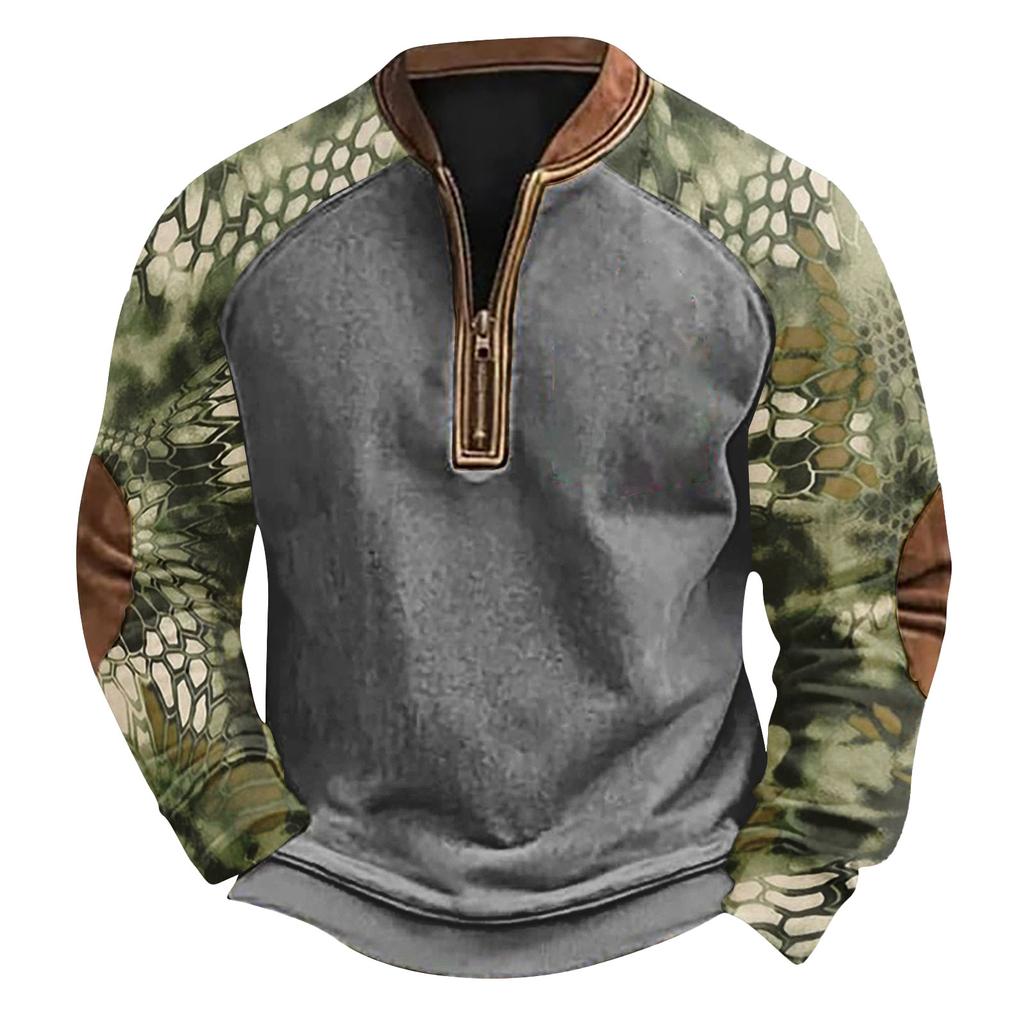 Herren Winter Sweatshirt mit Schnallenmuster