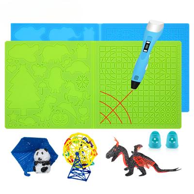 Almohadilla de silicona para bolígrafo de impresión 3D, almohadilla grande para dibujo de impresión para niños, almohadilla de dibujo de silicona tridimensional de grafiti