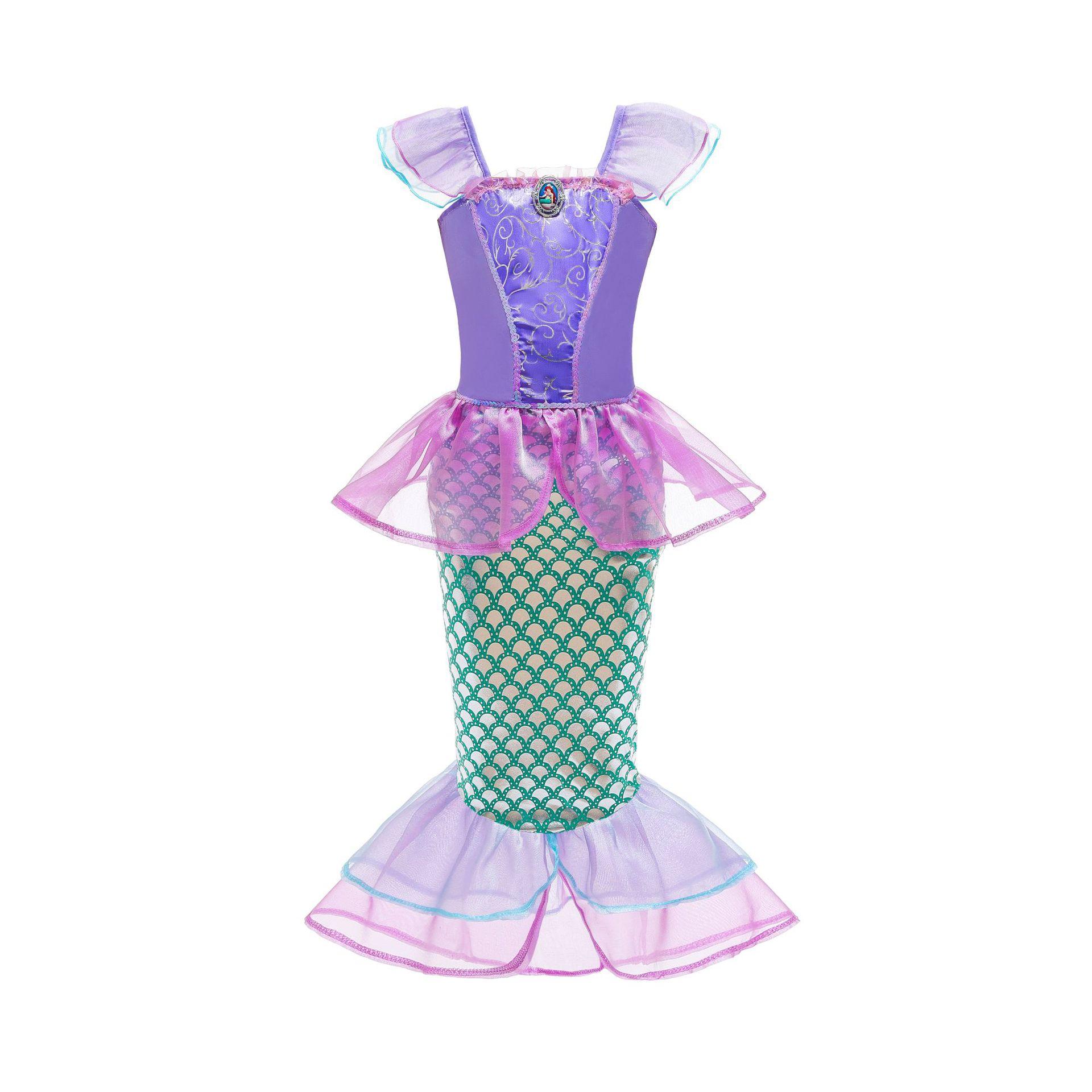 Платье русалочки Ариэль Платье принцессы для девочек Детское платье для ролевых игр Модное Милое Красивое платье 150 фиолетовый