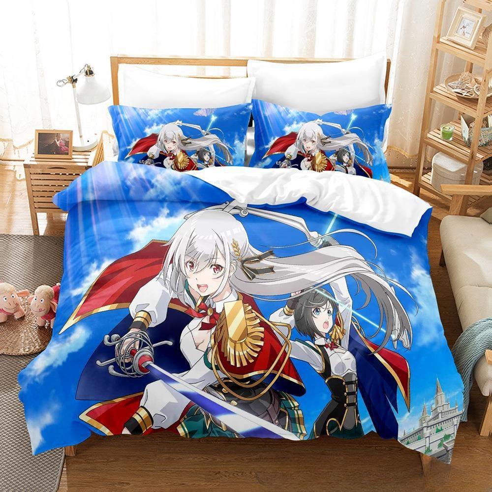 

Reborn To Master The Blade From Hero-King To Extraordinary Squire Bedding Set three-piece Set Adult Kid Bedroom Duvet Cover Sets EU single(135x200cm)