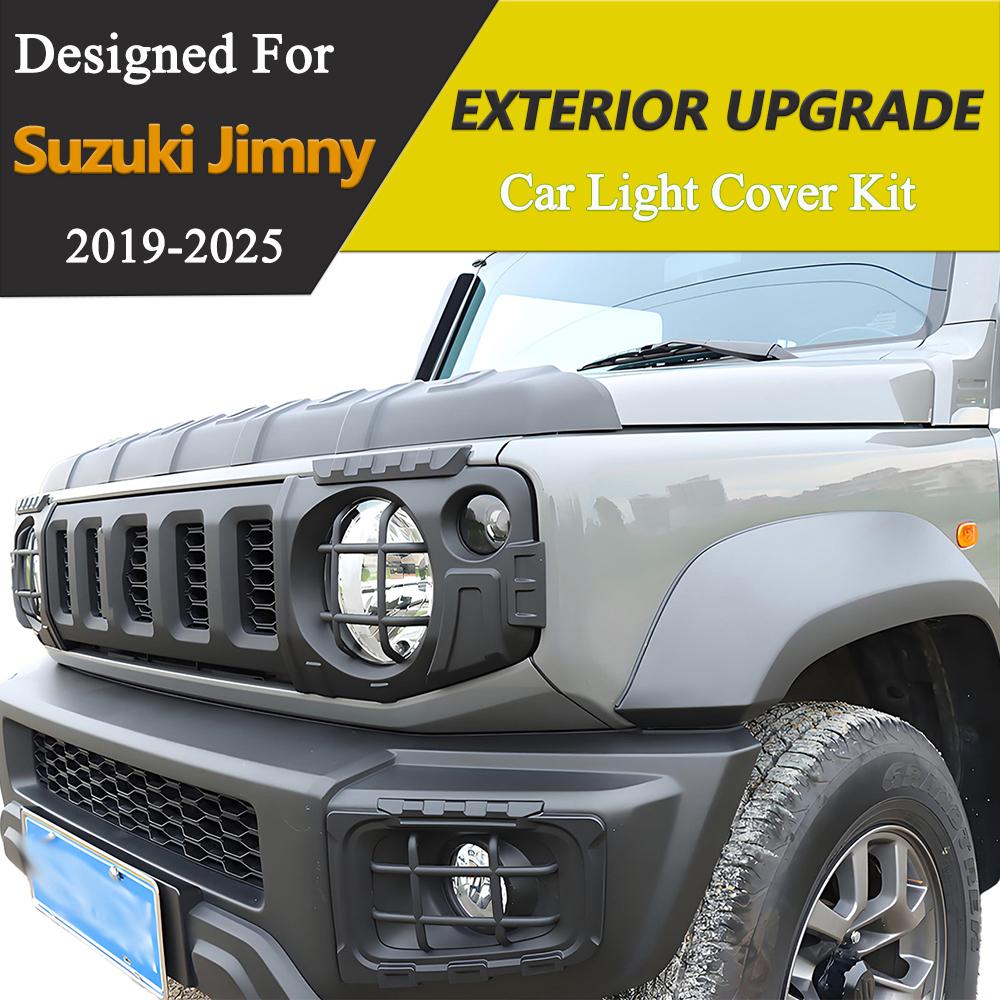 Headlight Taillight Fog Light Cover Set For Suzuki Jimny Jb64w Jb74 2019-2026 Car Light Guard Covers Exterior Accessories