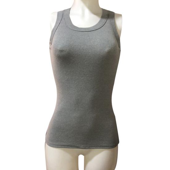 Vest Casual O Neck Ribbed Sleeveless Blouse for Sports