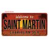 Vintage USA Metal Plates, Retro California 15x30cm Plaque, Florida Metal Tin Sign Poster, Bar, Garage, Gifts, Room Decor WY289